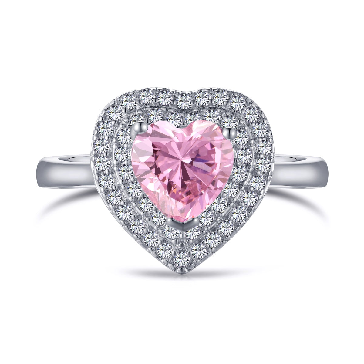 [Lumi Jewellery]Delicate Ebullient Heart Shape Wedding Ring