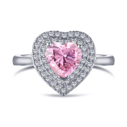 [Lumi Jewellery]Delicate Ebullient Heart Shape Wedding Ring