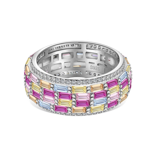 [Lumi Jewellery]Radiant Colorful Radiant Cut Daily Ring