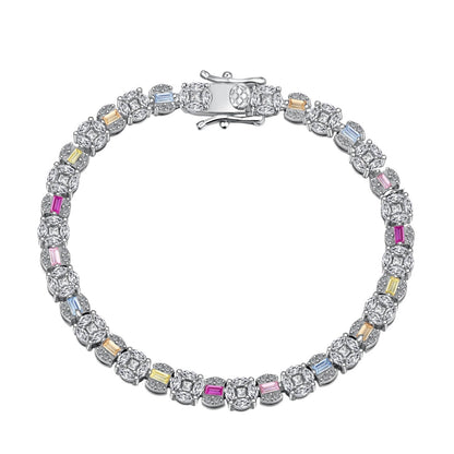 [Lumi Jewellery]Dazzling Radiant Multi Cut Daily Bracelet
