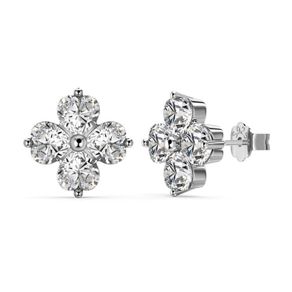 [Lumi Jewellery]Four-Leaf Clover Ball Earrings