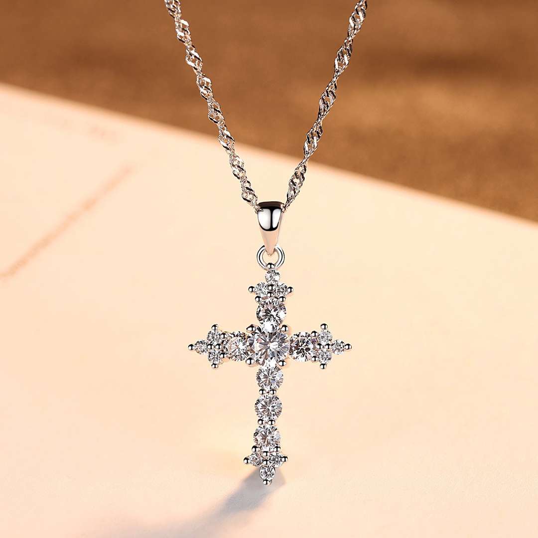 [Lumi Jewellery]Delicate Cross Shape Necklace