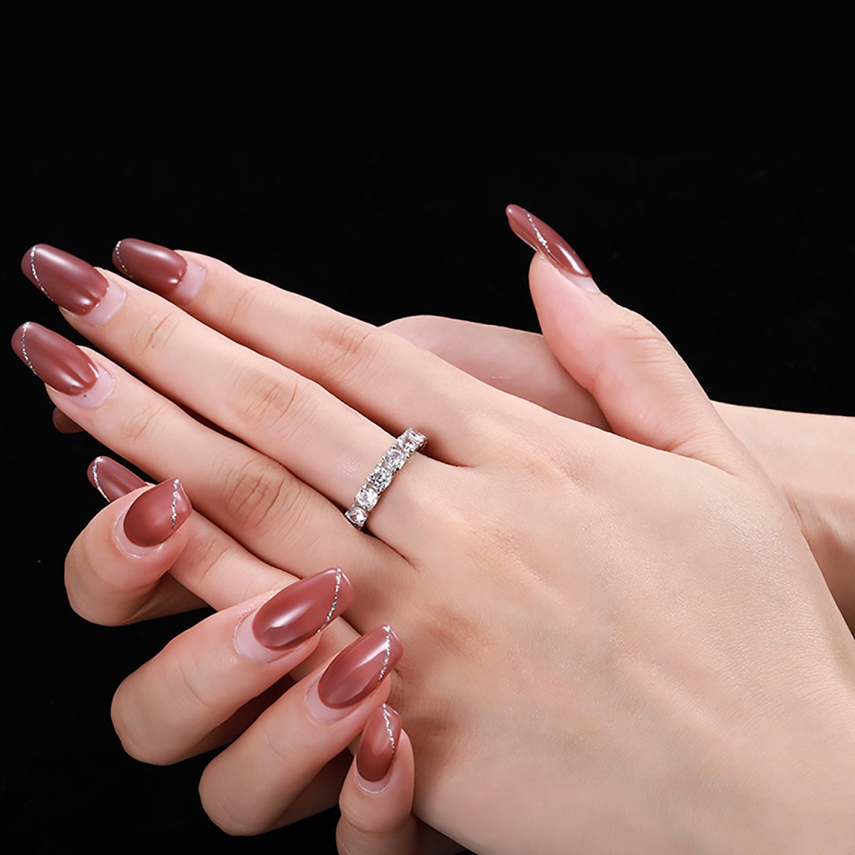 [Lumi Jewellery]Eternity Round Cut Tennis Ring