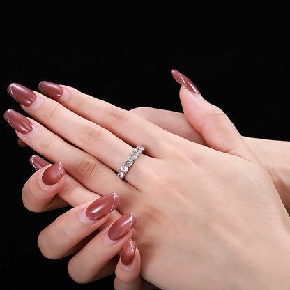 [Lumi Jewellery]Eternity Round Cut Tennis Ring
