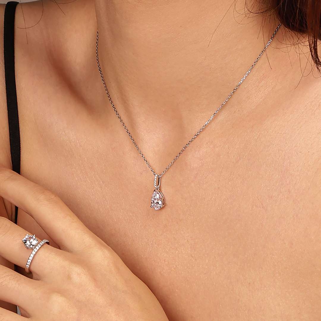 [Lumi Jewellery]Delicate Water Drop Shape Fashion Necklace