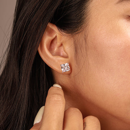 [Lumi Jewellery]Ornate Square Shape Earrings