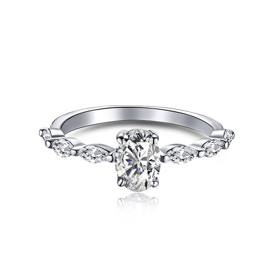 [Lumi Jewellery]0.75 Carat Luxurious Vibrant Elongated Cushion Cut Daily Ring