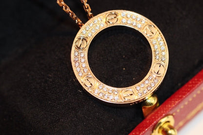 [Lumi Jewellery]LOVE NECKLACE ADJUSTABLE ROSE GOLD
