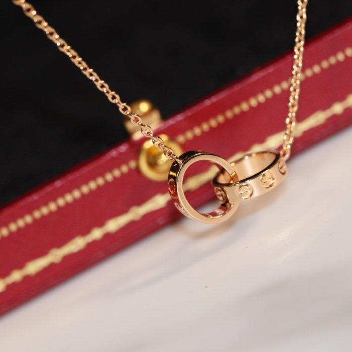 [Lumi Jewellery]LOVE NECKLACE PINK GOLD AND SILVER