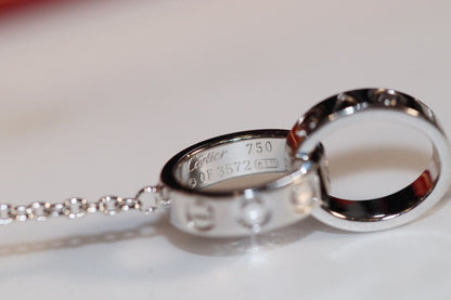 [Lumi Jewellery]LOVE NECKLACE PINK GOLD AND SILVER