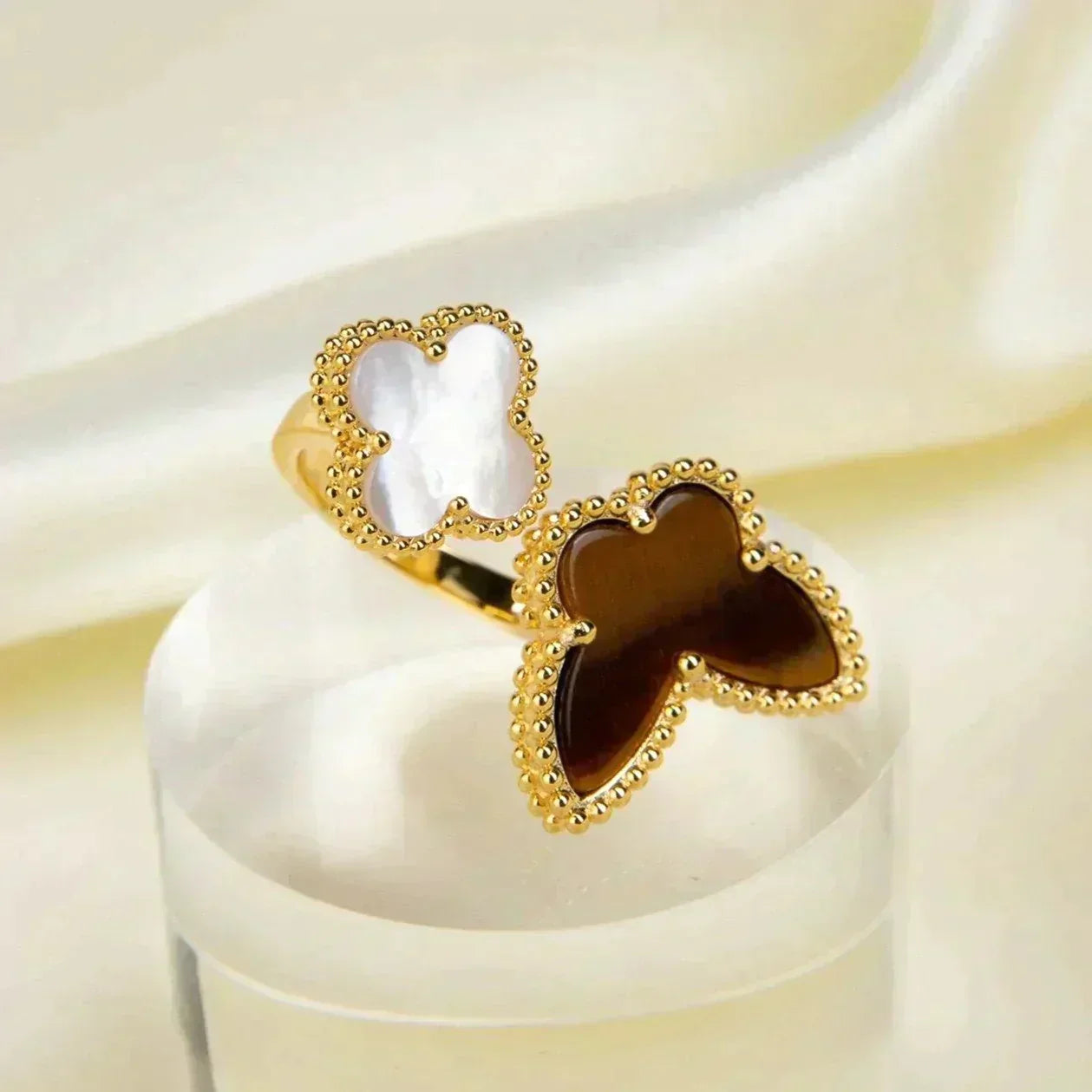 [Lumi Jewellery]LUCKY BETWEEN THE FINGER RING