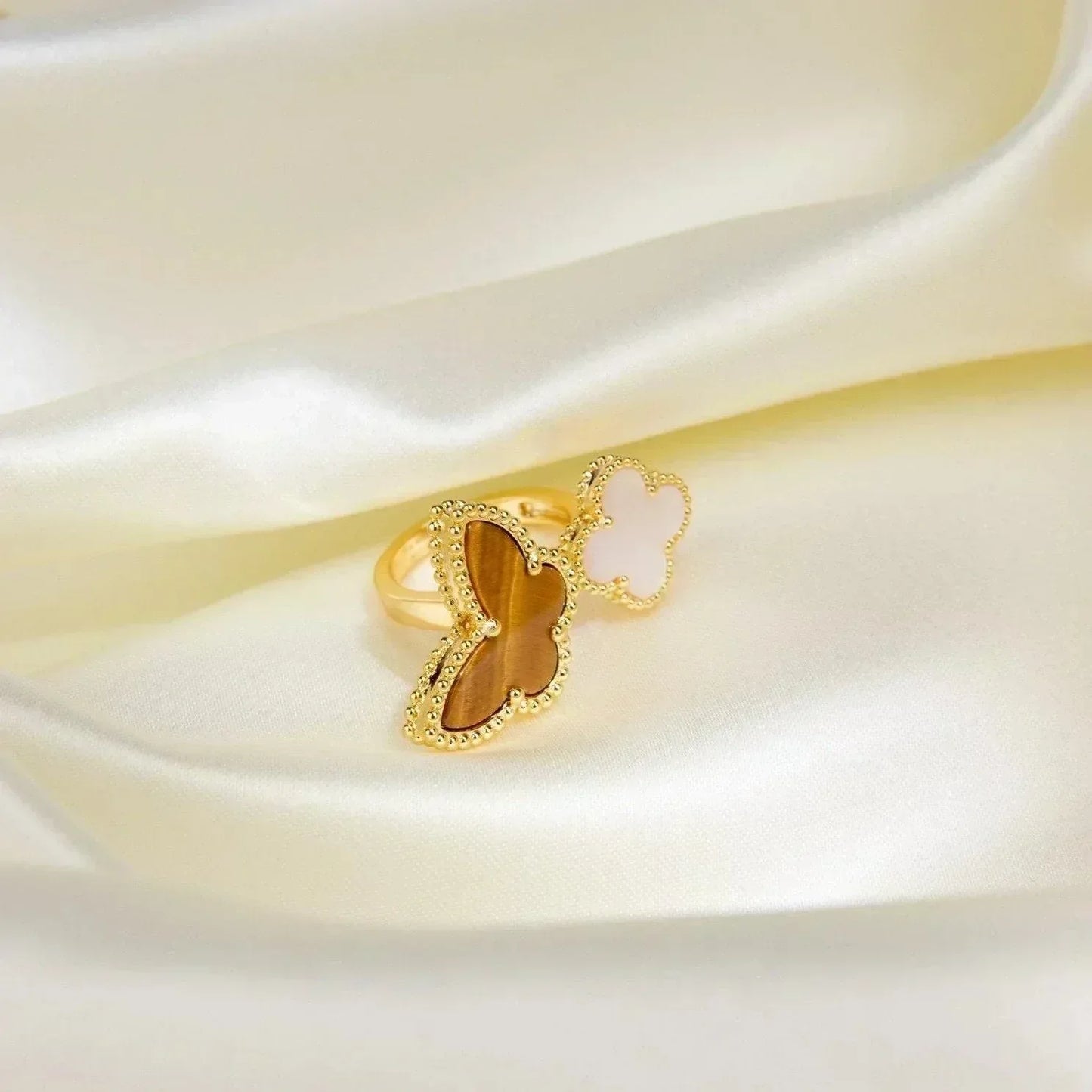 [Lumi Jewellery]LUCKY BETWEEN THE FINGER RING