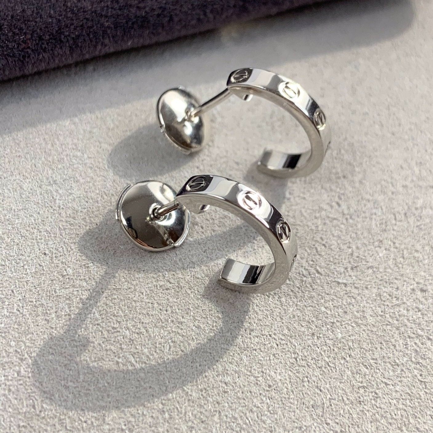 [Lumi Jewellery]LOVE EARRINGS 2.65MM SILVER