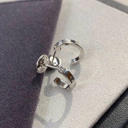 [Lumi Jewellery]LOVE EARRINGS 2.65MM SILVER