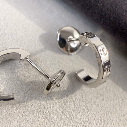 [Lumi Jewellery]LOVE EARRINGS 2.65MM SILVER