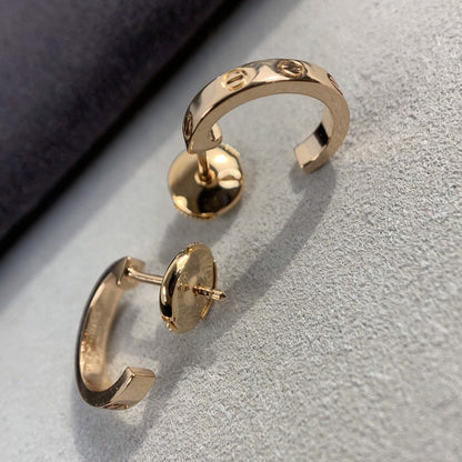 [Lumi Jewellery]LOVE EARRINGS 2.65MM PINK GOLD