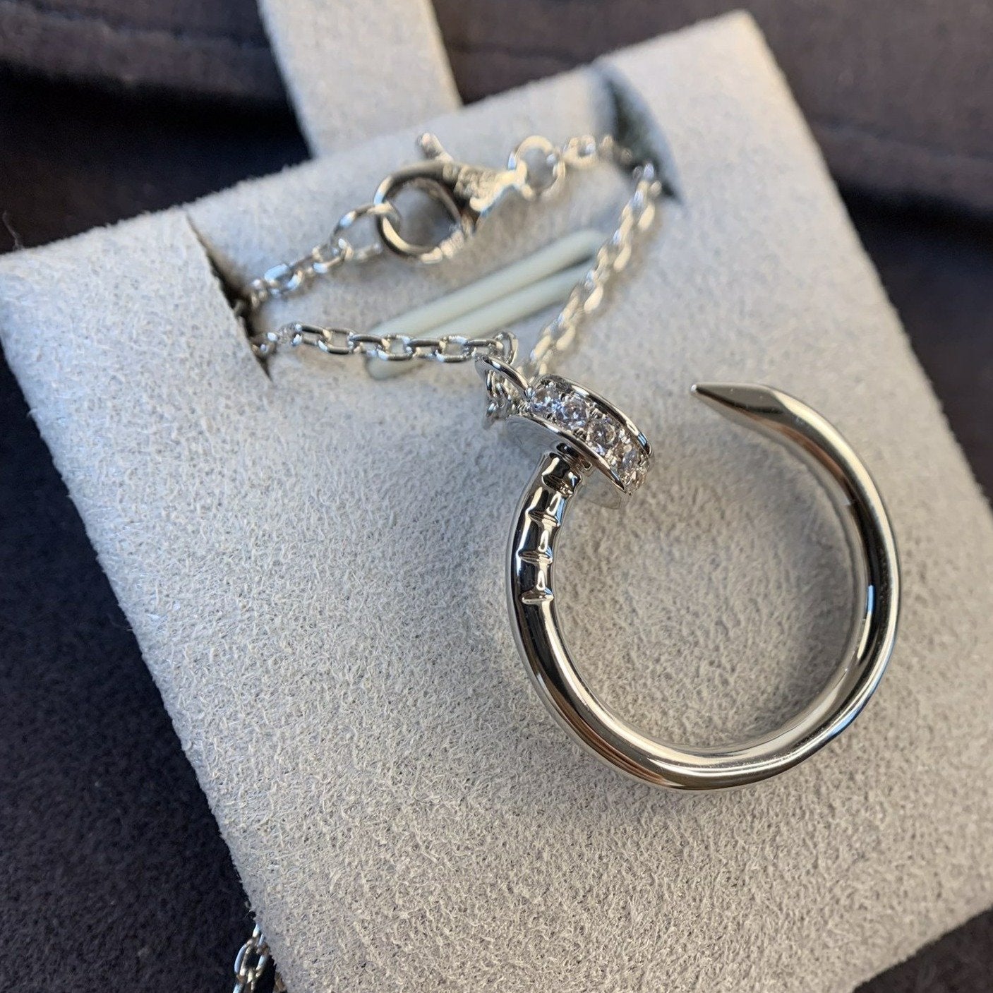 [Lumi Jewellery]JUSTE NECKLACE SILVER DIAMONDS