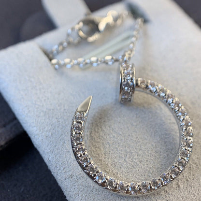 [Lumi Jewellery]JUSTE NECKLACE SILVER DIAMONDS