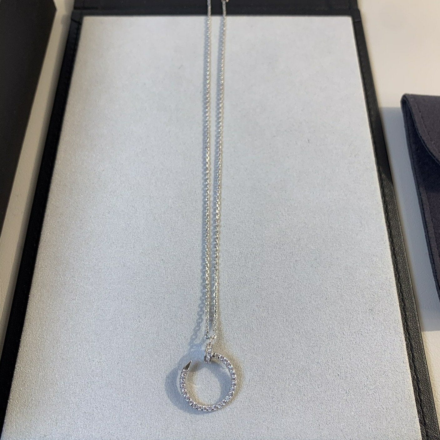 [Lumi Jewellery]JUSTE NECKLACE SILVER DIAMONDS
