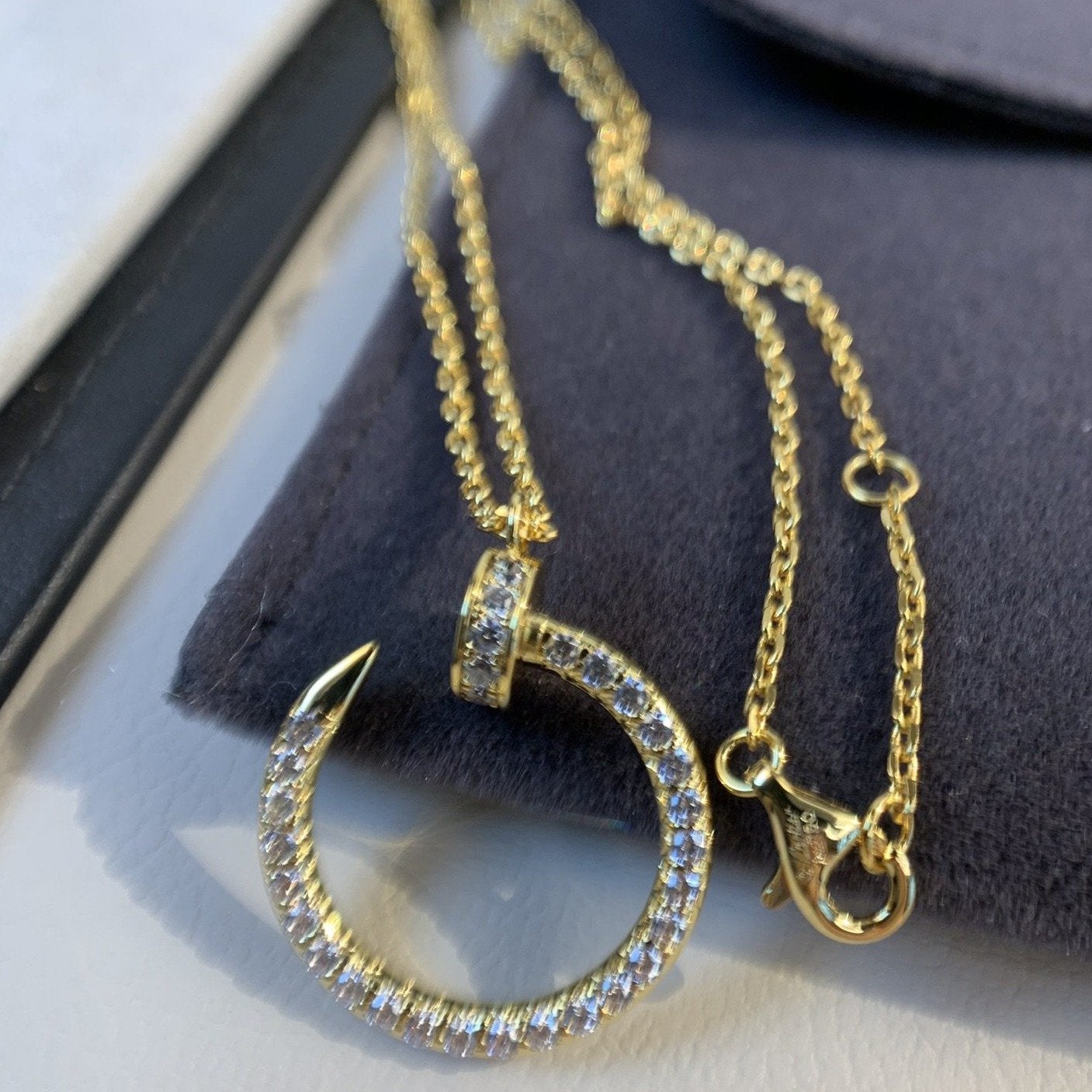 [Lumi Jewellery]JUSTE NECKLACE GOLD DIAMONDS