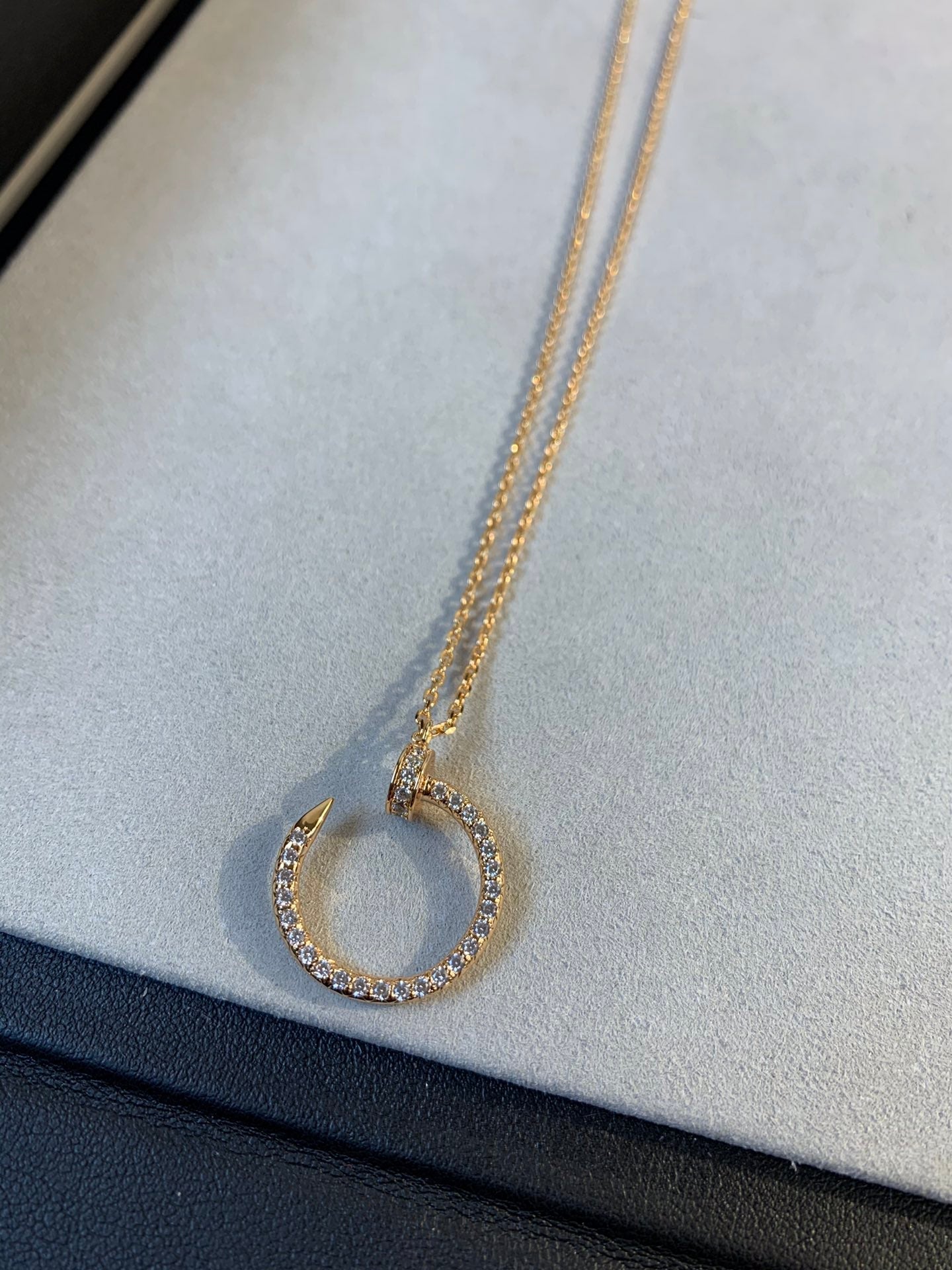 [Lumi Jewellery]JUSTE NECKLACE PINK GOLD DIAMONDS