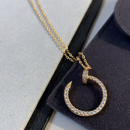 [Lumi Jewellery]JUSTE NECKLACE PINK GOLD DIAMONDS