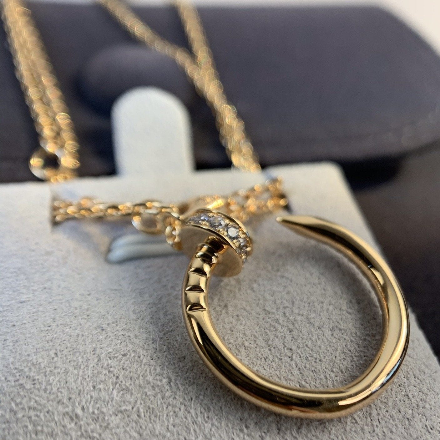 [Lumi Jewellery]JUSTE NECKLACE PINK GOLD DIAMONDS