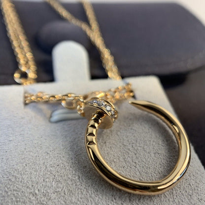 [Lumi Jewellery]JUSTE NECKLACE PINK GOLD DIAMONDS