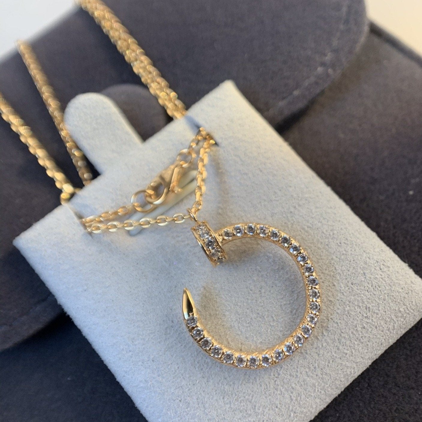 [Lumi Jewellery]JUSTE NECKLACE PINK GOLD DIAMONDS