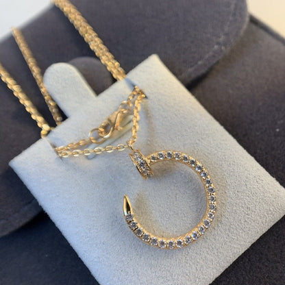 [Lumi Jewellery]JUSTE NECKLACE PINK GOLD DIAMONDS