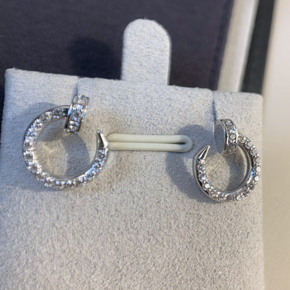 [Lumi Jewellery]JUSTE EARRINGS SILVER DIAMONDS
