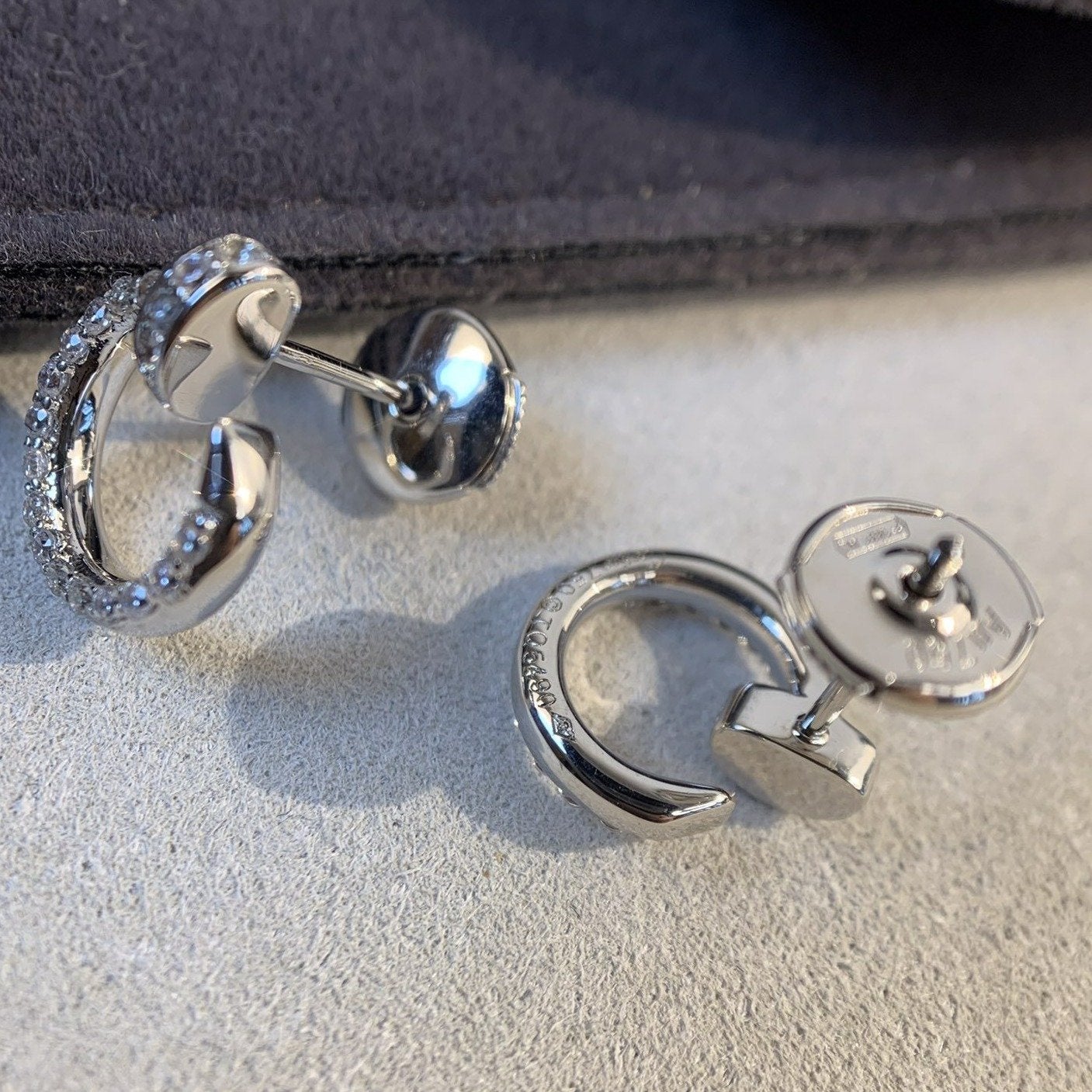 [Lumi Jewellery]JUSTE EARRINGS SILVER DIAMONDS