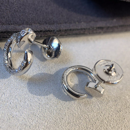[Lumi Jewellery]JUSTE EARRINGS SILVER DIAMONDS