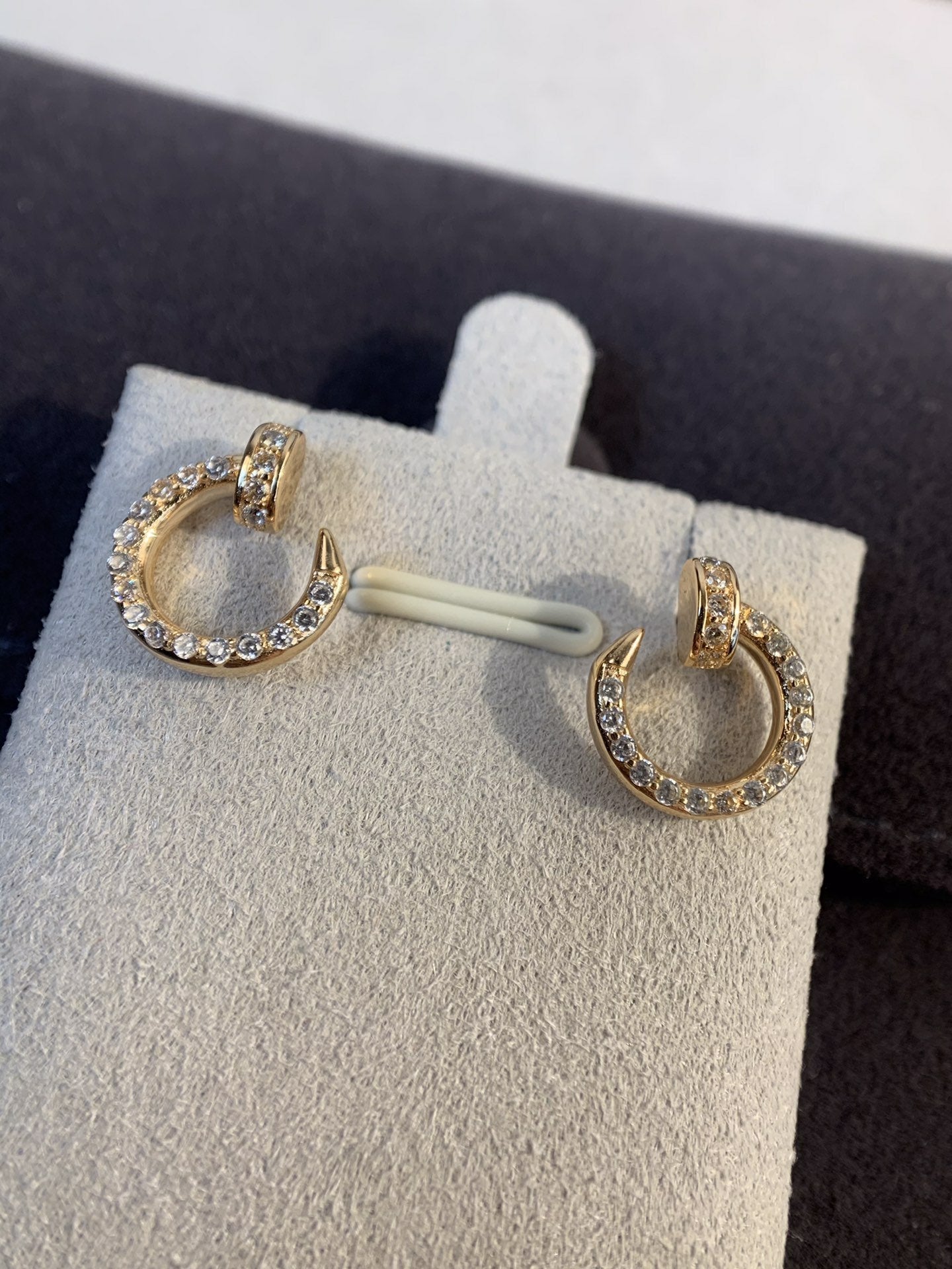 [Lumi Jewellery]JUSTE EARRINGS GOLD DIAMONDS