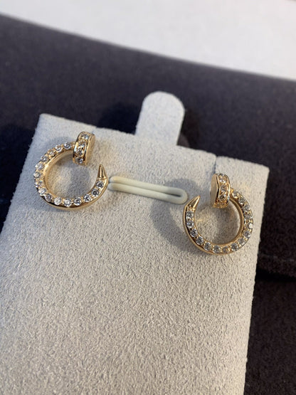[Lumi Jewellery]JUSTE EARRINGS GOLD DIAMONDS