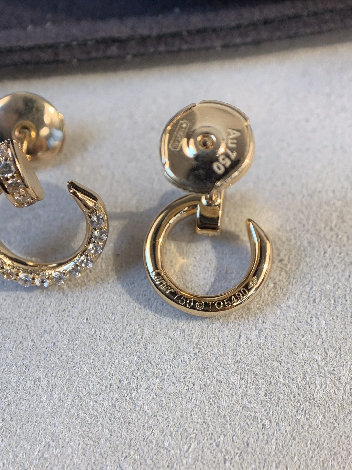 [Lumi Jewellery]JUSTE EARRINGS GOLD DIAMONDS