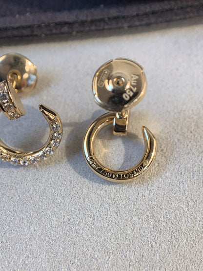 [Lumi Jewellery]JUSTE EARRINGS GOLD DIAMONDS