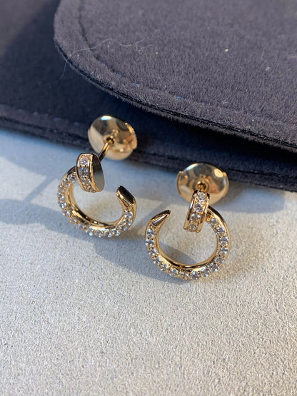 [Lumi Jewellery]JUSTE EARRINGS GOLD DIAMONDS