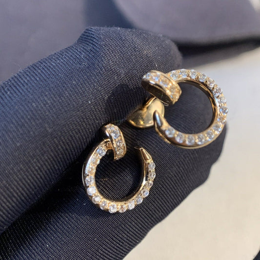 [Lumi Jewellery]JUSTE EARRINGS GOLD DIAMONDS