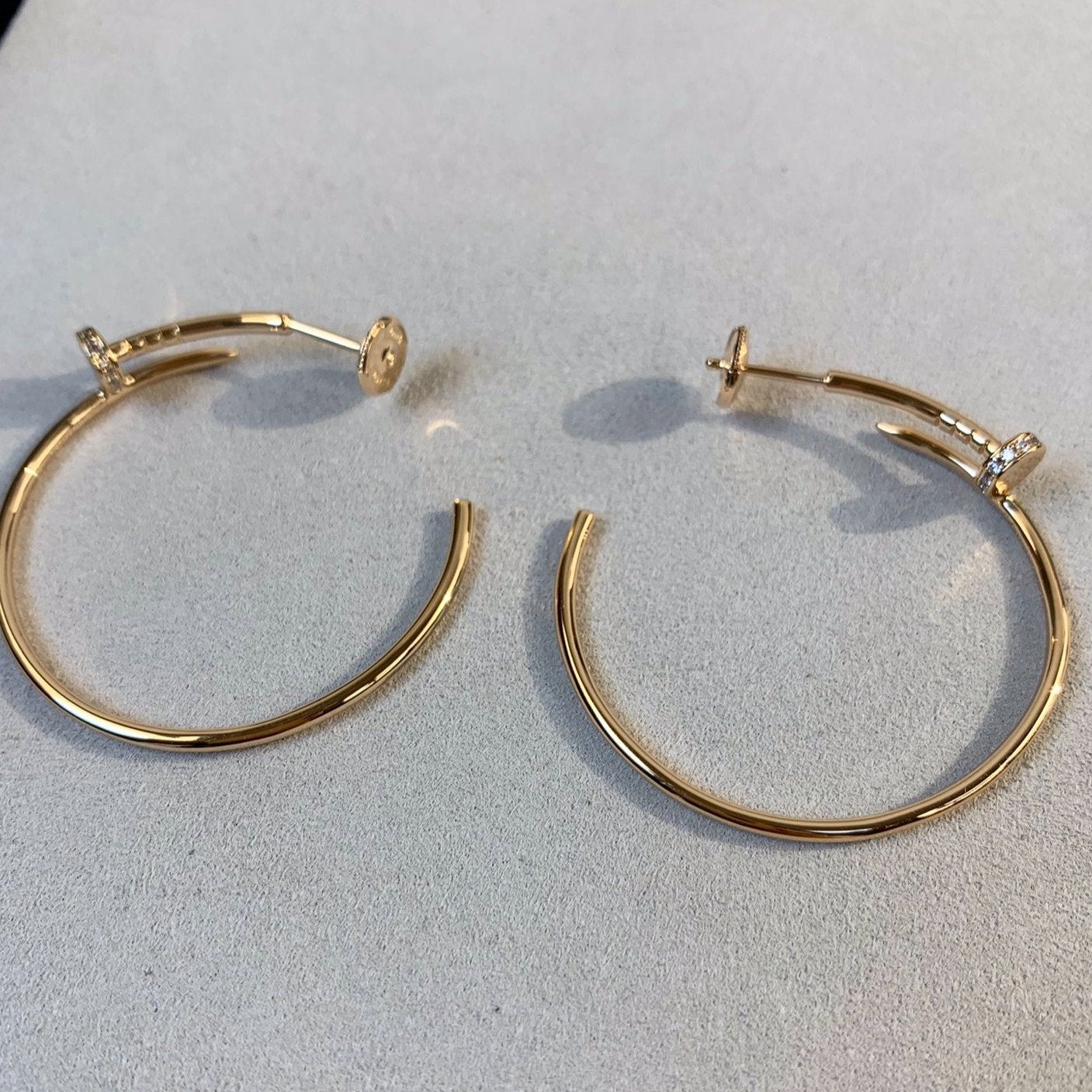 [Lumi Jewellery]JUSTE EARRINGS GOLD DIAMONDS 1.8MM