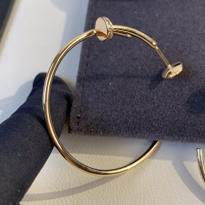 [Lumi Jewellery]JUSTE EARRINGS GOLD DIAMONDS 1.8MM