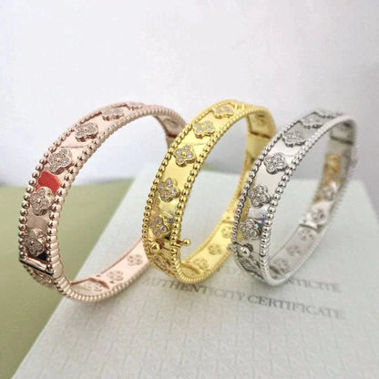 [Lumi Jewellery]CLOVER BRACELET 8MM DIAMONDS