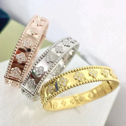 [Lumi Jewellery]CLOVER BRACELET 8MM DIAMONDS