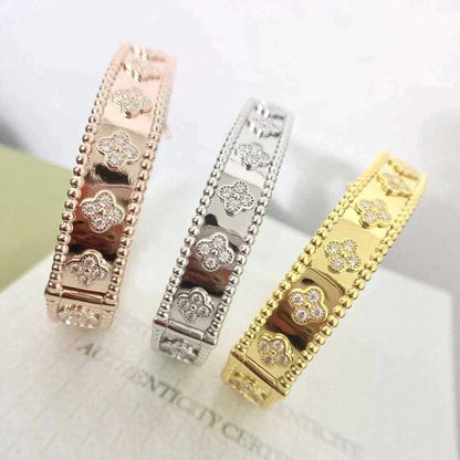 [Lumi Jewellery]CLOVER BRACELET 8MM DIAMONDS