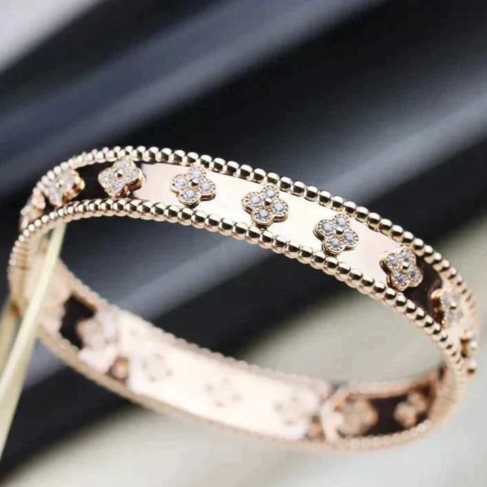 [Lumi Jewellery]CLOVER BRACELET 8MM DIAMONDS
