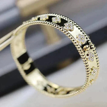 [Lumi Jewellery]CLOVER BRACELET 8MM DIAMONDS