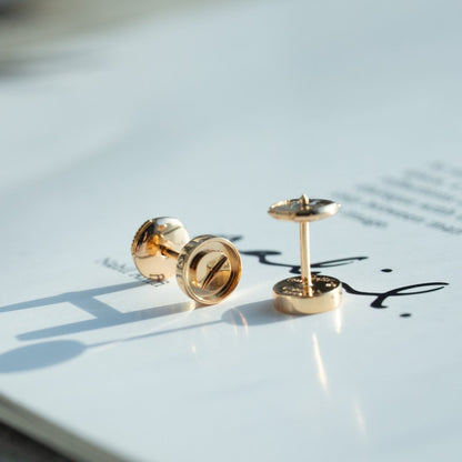 [Lumi Jewellery]LOVE EARRINGS PINK GOLD 10MM