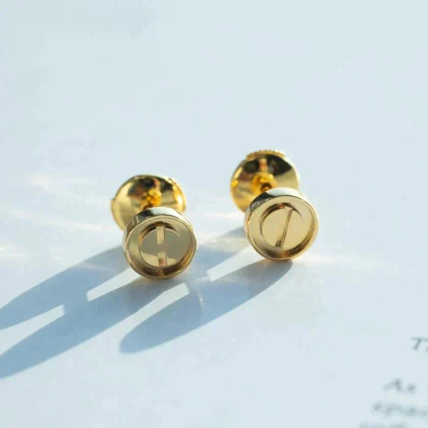 [Lumi Jewellery]LOVE EARRINGS GOLD 10MM