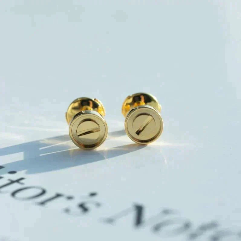 [Lumi Jewellery]LOVE EARRINGS GOLD 10MM
