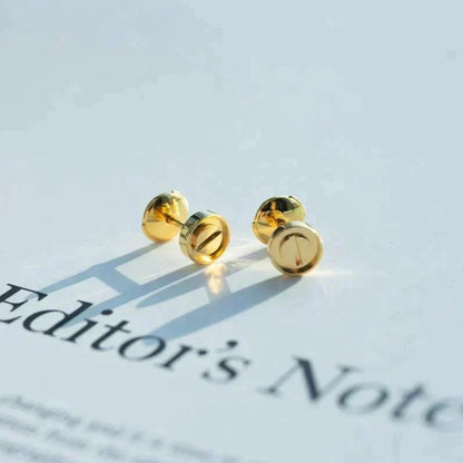 [Lumi Jewellery]LOVE EARRINGS GOLD 10MM